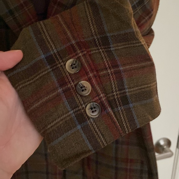 Brooks Brothers Plaid Blazer Size 16 Worsted Wool - Picture 5 of 16